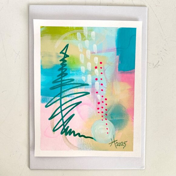 Hoedown Original Acrylic Painting 5x7in Frame Ready Wall or Desktop Art - Picture 3 of 4